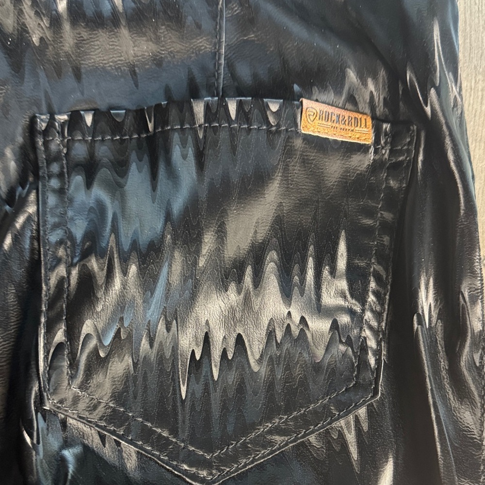 Rock & Roll Denim 'Bargain Button Bell' Black Festival Pants - Picture 7 of 8